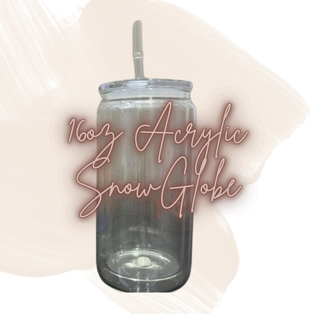 16oz Acrylic/Glass SnowGlobe
